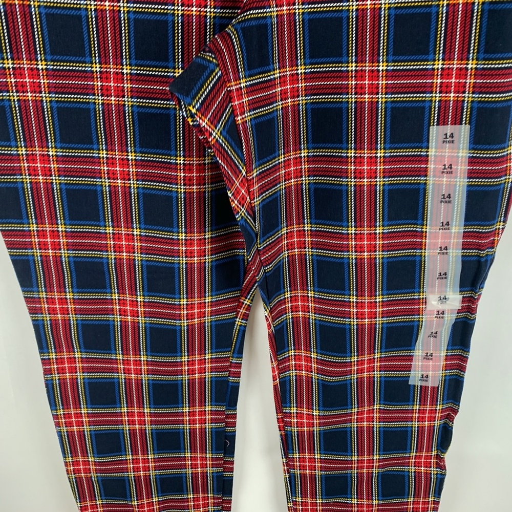 High-Waisted Patterned Pixie Ankle Pants NWT - image 6